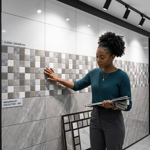 300x600mm Revêtement mural en céramique imperméable flexible 30x60cm Décoration intérieure 12x24 Carreaux muraux en porcelaine Fournisseurs de Chine - Product Image 6