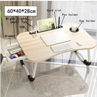 Nouveau bureau pliable pour ordinateur portable, idéal pour lit et canapé, table portable pour ordinateur portable, plateau de lit pour étude et lecture