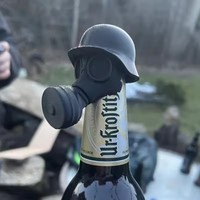 Masque à gaz avec impression 3D, bouchon de bouteille de bière réutilisable, bouchon hermétique pour la conservation des boissons alcoolisées et l'anti-poussière