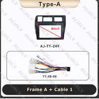 Cadre DVD Carplay Aijia, panneau en plastique GPS pour Toyota Corolla Sprinter 1993-1997 RHD, autoradio Android 9 pouces pour tableau de bord