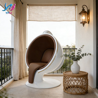 Fauteuil de salon moderne en fibre de verre, en cuir PU, dossier croisé, forme créative, durable, écologique, pour chambre et salle à manger
