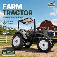 Tractor LAWNIO con Múltiples Configuraciones y Accesorios Disponibles, Tracción en las Cuatro Ruedas, PTO de Doble Velocidad para Labranza, Tractor 4x4
