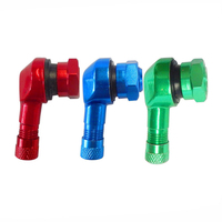 Capuchons de valve de pneu sans chambre à air CNC de 11,3 mm pour moto, 10 couleurs, 90 degrés, pour moteur électrique, 1 unité