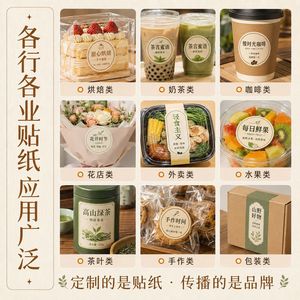 Hengxinmao Custom Self Adhesive Labels 0.8mm Matte Glossy Film Food Packaging Waterproof Round <b>Stickers</b> - Product Image 2