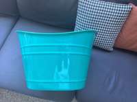 Grands seaux à glace transparents pour boissons, 18 L, pour fêtes, seaux à glace en plastique ovales, paniers de rangement, bac à glace