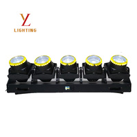 Lot de 5 projecteurs LED Tornado Kaleidoscope 120W RGBWA 32 bits avec gradation DMX512 RDM pour scène et bars