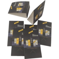 Vente en gros de cartes de tente de bureau de table debout de restaurant imprimées personnalisées carte de tente en papier de menu alimentaire