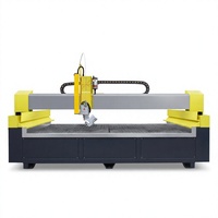 Machine de découpe au jet d'eau CNC, équipement de découpe du verre, commande par écran tactile pour verre teinté, verre feuilleté