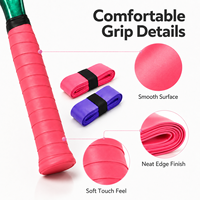 Cinta de Agarre para Raqueta de Bádminton, Pickleball, Tenis y Pádel de Alta Calidad, PU Suave, Cómoda, Antideslizante y Absorbente de Sudor