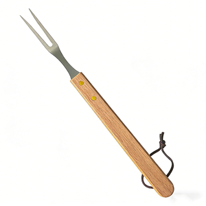 Juego de 13 Utensilios para Barbacoa con Mango de Madera, Herramientas de Acero Inoxidable para Asar, para Cocinar al Aire Libre <span class=keywords><strong>y</strong></span> Acampar - Product Image 4