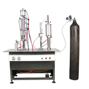 Automatic Aerosol LPG Butane Refrigerant Cylinder Canned Gas Filling Machines