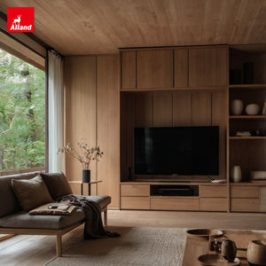 <span class=keywords><strong>Meuble</strong></span> <span class=keywords><strong>TV</strong></span> en bois massif de noyer, style scandinave nordique minimaliste, luxe léger, combinaison salon, AllandCabinet Premium - Product Image 1