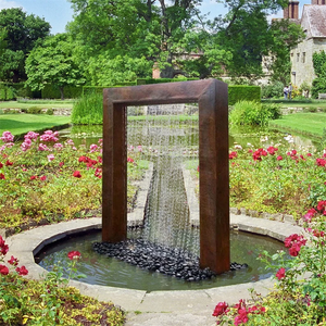 Nouvelle tendance cascade murale <span class=keywords><strong>d</strong></span>'étang en acier corten oriental pour jardin Idées de caractéristiques <span class=keywords><strong>d</strong></span>'<span class=keywords><strong>eau</strong></span> de haute qualité fontaine <span class=keywords><strong>d</strong></span>'<span class=keywords><strong>eau</strong></span> extérieure - Product Image 5