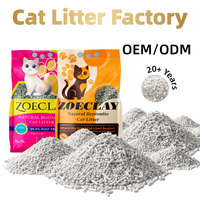 Litière pour chats à marque privée, mélange de bentonite et de tofu, double agglomération, jetable dans les toilettes, pour chats sensibles, ISO 9001, 5kg, Areia De Gato