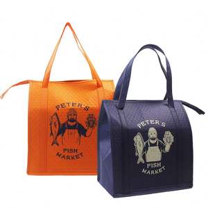 Sac isotherme classique en non-tissé, personnalisable, imperméable et pliable, pour pique-nique, fourni par un fournisseur chinois - Product Image 2