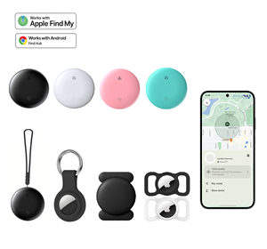 แท็กอากาศระบบสองระบบ iOS แอนดรอยด์แท็ก GPS อุปกรณ์ป้องกันการสูญหายติดตามสัตว์เลี้ยงสำหรับสัตว์เลี้ยงเด็กรถพร้อมสายคล้องเคสแม่เหล็ก - Product Image 1