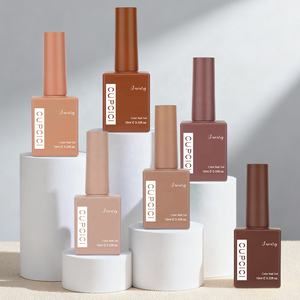 Collection BIN Mocha Brown Vernis <span class=keywords><strong>mat</strong></span> personnalisé 6 pièces 10 ML Non toxique Certifié MSDS Ensemble de vernis gel UV Nail Art Manucure - Product Image 5