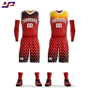 Haute Qualité Nouvelle Conception Uniforme de Basket-Ball Conception Modèle