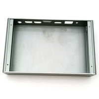 Boîtier en aluminium extrudé naturel argenté avec ailettes de refroidissement horizontales pour mini-PC industriel sans ventilateur – Coque de protection