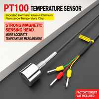 Sonde de température magnétique PT100, sonde de température à résistance en platine, thermocouple de type K à aimant puissant, NTC magnétique