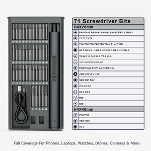 Promotion Mini-<span class=keywords><strong>Tournevis</strong></span> Électrique Multifonction 75 en 1, Magnétique, Électronique, Lithium-ion, Jeu de <span class=keywords><strong>Tournevis</strong></span> Puissants à Charger - Product Image 4