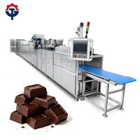 Ligne de production de bonbons au chocolat entièrement automatique à grande échelle, commande PLC, machine à chocolat en acier inoxydable