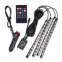 Décoration de pédale RGB pour la personnalisation/amélioration de l'intérieur de la voiture, bande lumineuse LED d'ambiance intérieure