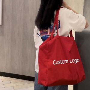 Sac fourre-tout en toile de coton biodégradable de haute qualité, grand sac de shopping avec logo personnalisé - Product Image 4
