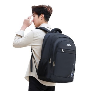 Men's Business Travel <b>Backpack</b> Large Capacity Laptop Compartment Shoulder <b>Straps</b> Solid Color Spring 2023 - Product Image 5