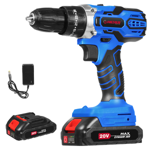 Bộ máy khoan tác động Hehui bền bỉ, pin lớn, tốc độ biến thiên, không dây, với động cơ không chổi than, tua vít điện - Product Image 1