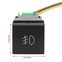 Interrupteur poussoir de remplacement MOMENTARY OEM gravé au laser 12V avec double lumière LED pour Hilux, FJ Cruiser, Landcruiser