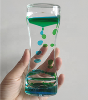 Nouveau liquide mouvement minuterie huile eau bulle minuterie Fidget jouet sablier liquide bulle minuterie sensorielle