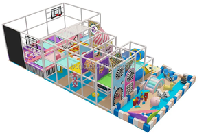 <span class=keywords><strong>Équipement</strong></span> de jeux pour enfants personnalisé <span class=keywords><strong>Équipement</strong></span> de jeu intérieur souple Grande aire de jeux intérieure pour enfants, parc d'attractions avec toboggans - Product Image 5