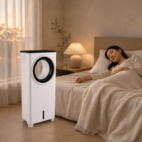 Ventilateurs sans pales à télécommande, couleur blanche, à moteur brushless moderne, réglables, à faible bruit, très demandés pour usage domestique