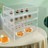 Boîte de présentation de pain en acrylique transparent de haute qualité, boîte de rangement transparente, organisateur, présentoir alimentaire, ensemble cadeau personnel