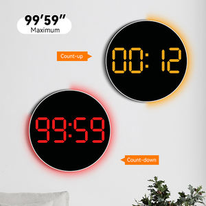 <span class=keywords><strong>Horloge</strong></span> murale intelligente à grand écran LED <span class=keywords><strong>numérique</strong></span> avec affichage de la <span class=keywords><strong>date</strong></span>, veilleuse néon, nouveau <span class=keywords><strong>calendrier</strong></span>, éclairage surround - Product Image 5