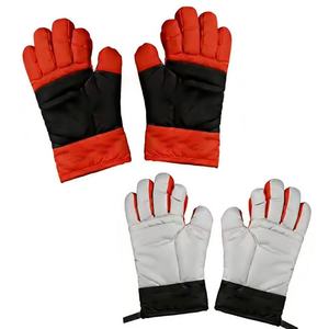 HKZB Customized Cotton Heat Resistant Oven Mitts & Gloves Washable Slip-resistant for Baking Cooking <b>Grilling</b> - Product Image 4