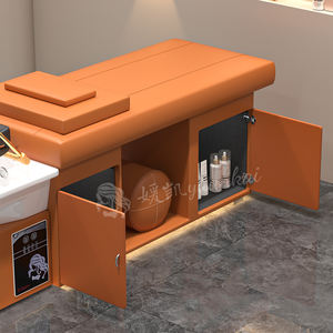 เตียงสระผมเซรามิกแบบกำหนดเองพร้อมไฟ เก้าอี้นวดไทยอเนกประสงค์สำหรับสระผมและบำรุงศีรษะ - Product Image 6