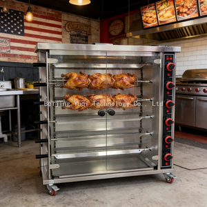 <span class=keywords><strong>Forno</strong></span> Commerciale a Gas per Polli allo Spiedo a 6 Livelli - Acciaio Inossidabile 0-400 ° Griglia BBQ per Ristoranti e Food Truck, Facile da Pulire - Product Image 3