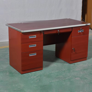 Kilit Metal çekmece yazı masası ile Guangxi çelik demir masa transferi bilgisayar montajı - Product Image 3