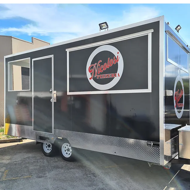 Acquista Foodtruck Pizza Food Cart Mobile Sushi Kebab Hamburger Pizza forno Van Food Trailer Truck