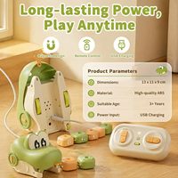 Juego de serpientes magnéticas con control remoto, 2 piezas, serpiente hambrienta con luces, juguete interactivo de carreras y coleccionismo, regalo para niños