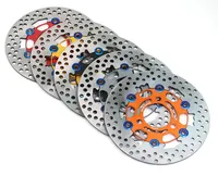 Disque de frein universel flottant à 3 trous, 70 mm, 220 mm, en acier et aluminium, adapté aux motos électriques