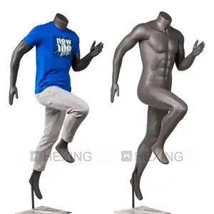 Sports Running Male Mannequins Men Mannequin Athletic Fashion Fiberglass Full Body Mannequin For Sale