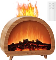 Nouveau diffuseur d'arômes portable en plastique 2026, écologique, effet flamme 3D, humidificateur ultrasonique USB pour hôtel, garantie 1 an