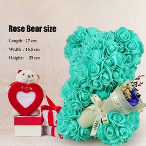 Oso de Peluche de Jabón al por Mayor, Regalo para el Día de San Valentín y Cumpleaños para Mamá, <span class=keywords><strong>Esposa</strong></span>, Hija, Novia - En Caja con Ramo de Rosas - Product Image 3