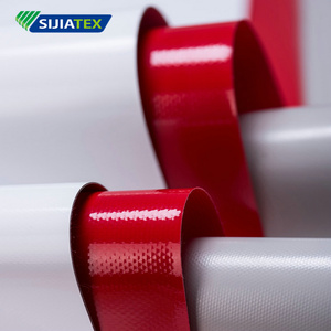 <span class=keywords><strong>Toile</strong></span> de bâche imperméable en PVC 300-900gsm tissu occultant bonne soudure Construction extérieure couverture de camion tente rideau uni - Product Image 1