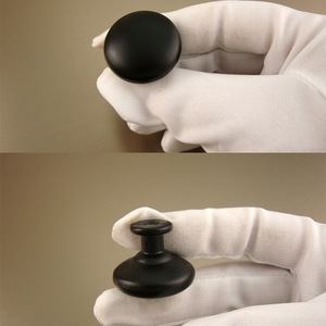 <b>Black</b> Cabinet <b>Knobs</b> 8501 8502 8503 Aluminum Alloy Modern Design For Drawer Door Handle - Product Image 2