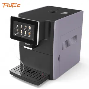 Personalized Design 1 Touch Technology Led Lights Volume Bean Container Automatic Coffee Machine For Commercial