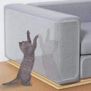 大型大型大型猫スクラッチポストクリアソファプロテクタープラスチック製抗猫スクラッチ家具OEM粘着性 - Product Image 1